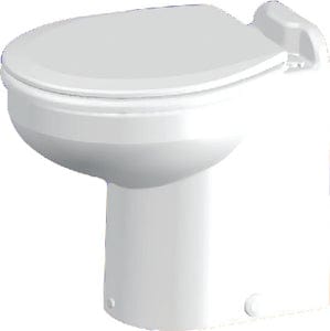 Raritan 221HF012 Marine Elegance&trade; Straight Back: Pressurized Fresh Water: Low Profile 12V Toilet: White