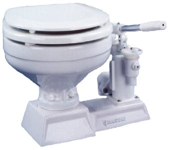 Raritan PHII Manual Toilet w/Marine Bowl-White