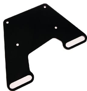 Panther King Pin Shallow Water Anchor System - Universal Engine Mount Plate: Black Powder Coat