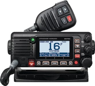 Standard Communications GX2400 Matrix Fixed Mount VHF/Hailer - With Built In AIS: Black