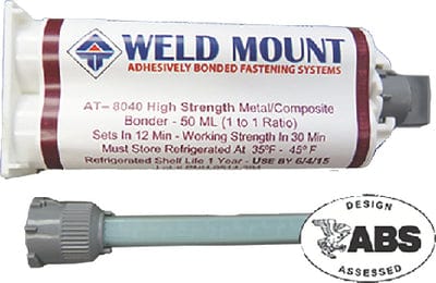 Weld Mount 008040 AT-8040 No Slide Metal / Composite Bonder