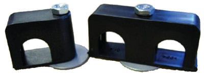 Weld Mount 801000 Double Cable/Hose Clamp For 1" OD: Black: 25/Pk