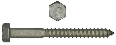 12X212H1LB  Stainless Hex Head Lag Bolts: 1/2" x 2-1/2": 25/Box