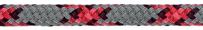 Samson 436016405030 MLX3 Yacht Braid: 1/4" (6mm) x 500': Grey/Red