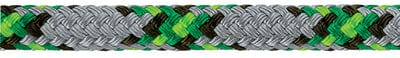 Samson 436016505030 MLX3 Yacht Braid: 1/4" (6mm) x 500': Grey/Green