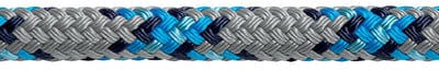 Samson 436016805030 MLX3 Yacht Braid: 1/4" (6mm) x 500': Grey/Blue