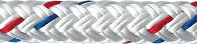 Samson 605032020083 Harbormaster&trade; Anchor Line: 1/2" x 200': White w/Red & Blue Tracer