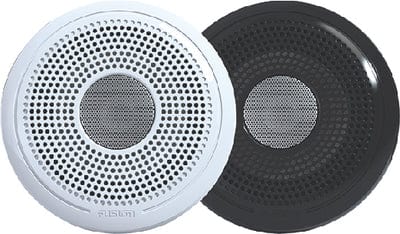 Fusion 0100219600 XS-F65CWB Series Marine Speakers: 6.5" Classic White & Black Grills