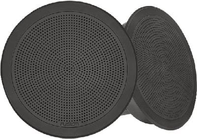 Fusion 0100229901 FM Series 6.5" Round Flush Mount Marine Speakers: 1 pr.: Black