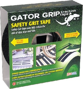Life Safe RE141 Gator Grip Anti-Slip Safety Grit Tape 1" x 60' Black