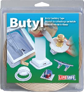 Life Seal RE20761 Butyl Caulking Tape: 3/4" x 1/8" x 20': White: 6/case