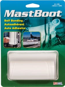 Life Safe RE3941 MastBoot Tape: 4" x 100": White