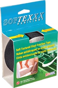 Life Safe RE3953 Soft Textured Vinyl Traction Tape (Non Skid): Black
