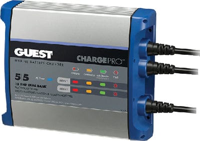 Guest 2711A ChargePro On-Board Battery Charger: 10 Amps: 2 Banks