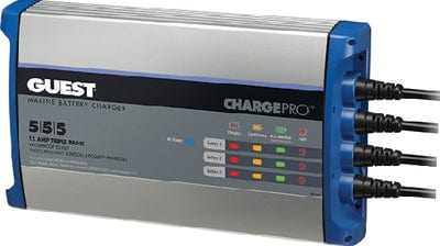 Guest 2713A ChargePro On-Board Battery Charger: 15 Amps: 3 Banks