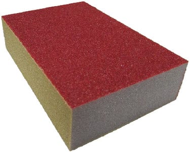 Simms Sanding Sponge: Medium/Coarse: Square: 22/case