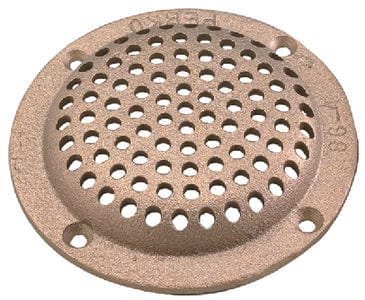 4" Round Bronze Strainer for 1-1/4" & 1-1/2" T-Hulls