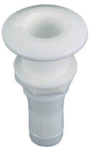 Perko Molded Polymer Thru-Hull For Hose: 1/2": White