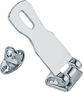 3" Chrome Plated Bronze Hasp