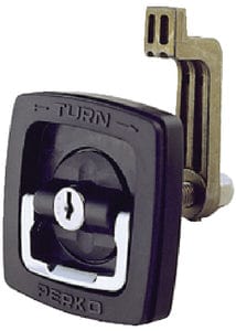 Perko Flush Latch: Locking: Black