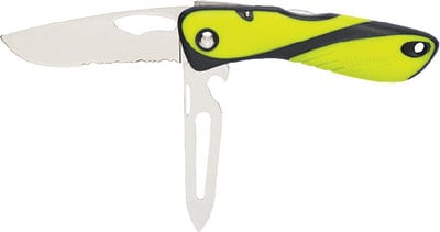 Wichard Offshore Knife w/Shackle Key/Spike: Fluorescent/Black