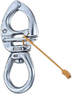 Wichard 2775 "HR" Quick Release Large Bail Swivel Eye Snap Shackle: 51/64"