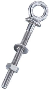 Wichard 6493 Stainless Steel Eye Bolt: 4" w/ 9/16" Eye