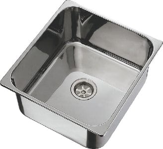 Ambassador S441732BR Single Rectangle Stainless Steel Sink: Brushed
