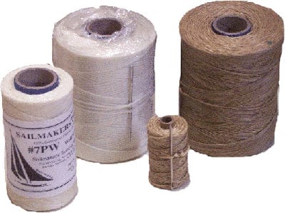 Threadworks 7PB4 #7 Waxed Polyester Sailmakers Twine: 4 oz.: Brown