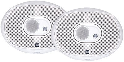 Dual DMS369 DMS Series Marine Speakers: White: 6" x 9" 3-Way: 1 pr.