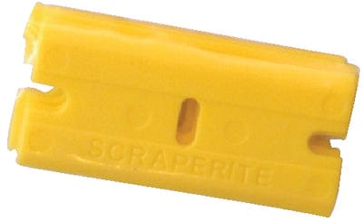 Yellow Plastic Razor Blades: 25/Pack