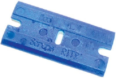 Blue Plastic Razor Blades: 25/Pack