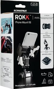 Scanstrut RLS509401 Rokk Mini Mount - Cell Phone Clamp Kit: Fixed Surface Mount