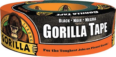 Gorilla 60030 Black Gorilla Tape: 3" x 35 yd