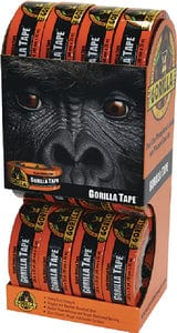 Gorilla 6035120T Black Gorilla Tape 12 pc Gravity Tupe: 2" x 12 yd