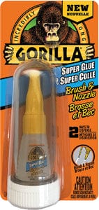 Gorilla Super Glue Brush & Nozzle: 10g: 6/case