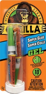 Gorilla Super Glue Gel 2-pack: 3g.: 6/case