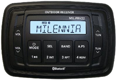 Milennia MIL-PRV22 Milennia PRV22 AM/FM/USB Bluetooth Waterproof Marine Stereo