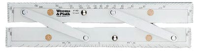 Weems & Plath WAP000140 Brushed Aluminum Arm Parallel Rule: 12"