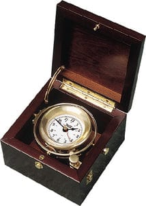 Weems & Plath WAP701100 Gimbal Box Clock: Brass