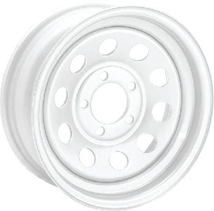 Loadstar Modular Steel Wheel (Rim): White w/o Stripes