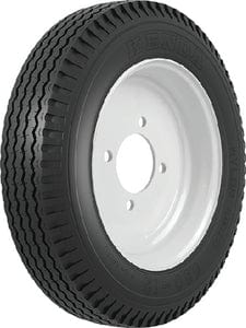 Loadstar Bias Tire and Wheel (Rim) Assembly K353 480-12 4 Hole 4 Ply: White: Conventional