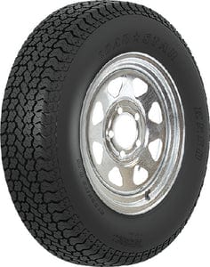 Loadstar Bias Tire and Wheel (Rim) Assembly ST225/75D-15 With Galvanized Spoke Wheel
