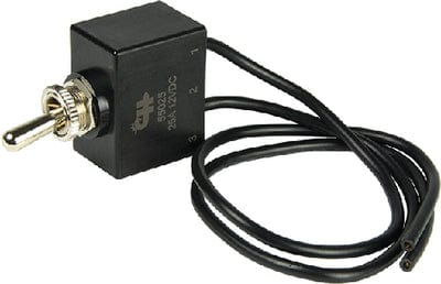 BEP 1002006 Sealed Toggle Switch: Off-(On): SPST: 10" Wire Leads