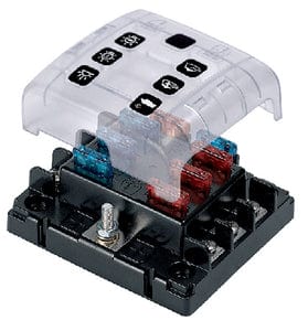 Marinco ATC 6-Way Fuse Holder With Cover and Link