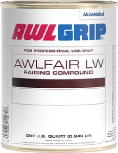 Awlfair LW Trowelable Fairing Compound Fast Converter: Red 2-Gal.