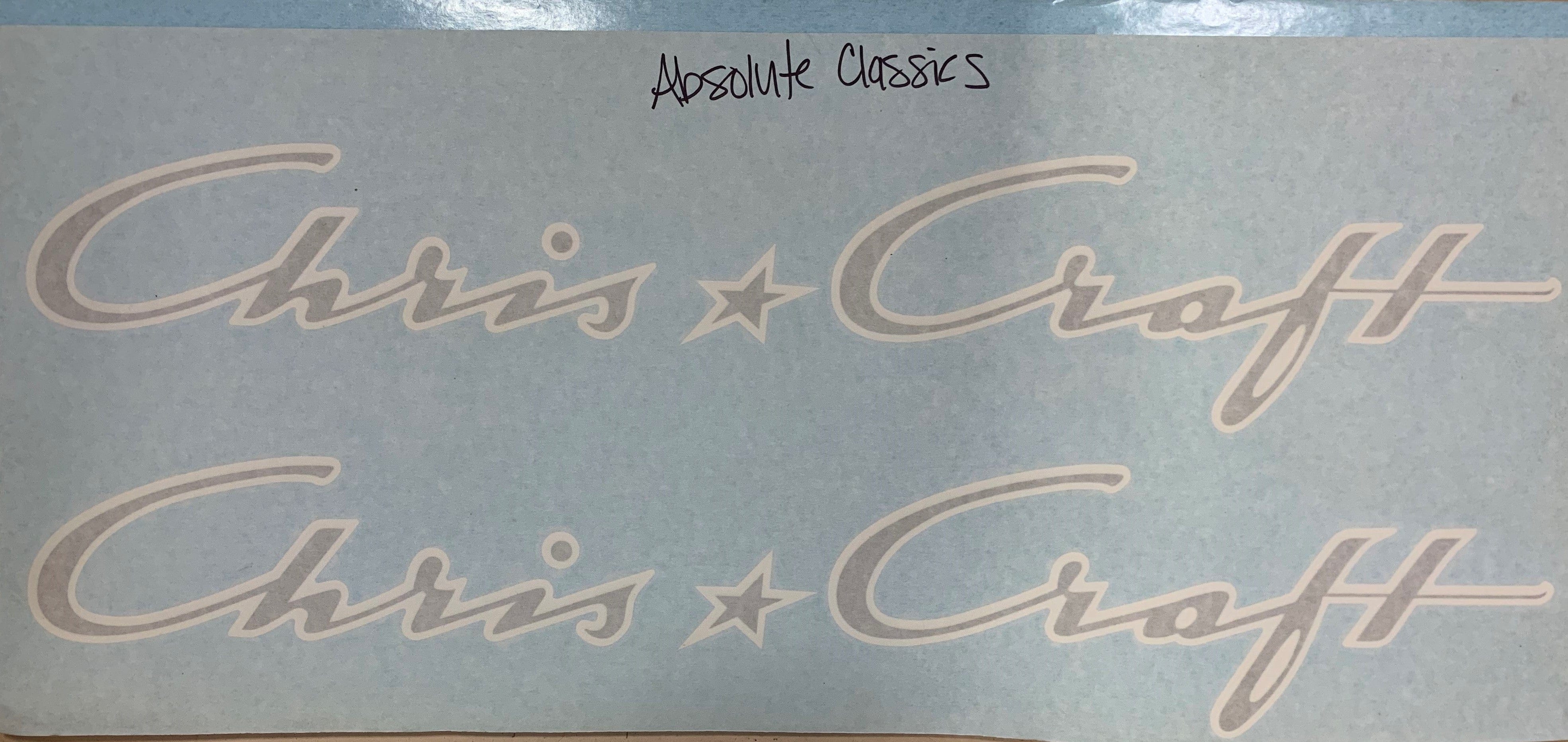 Chris Script Chris Craft Post War Scripts