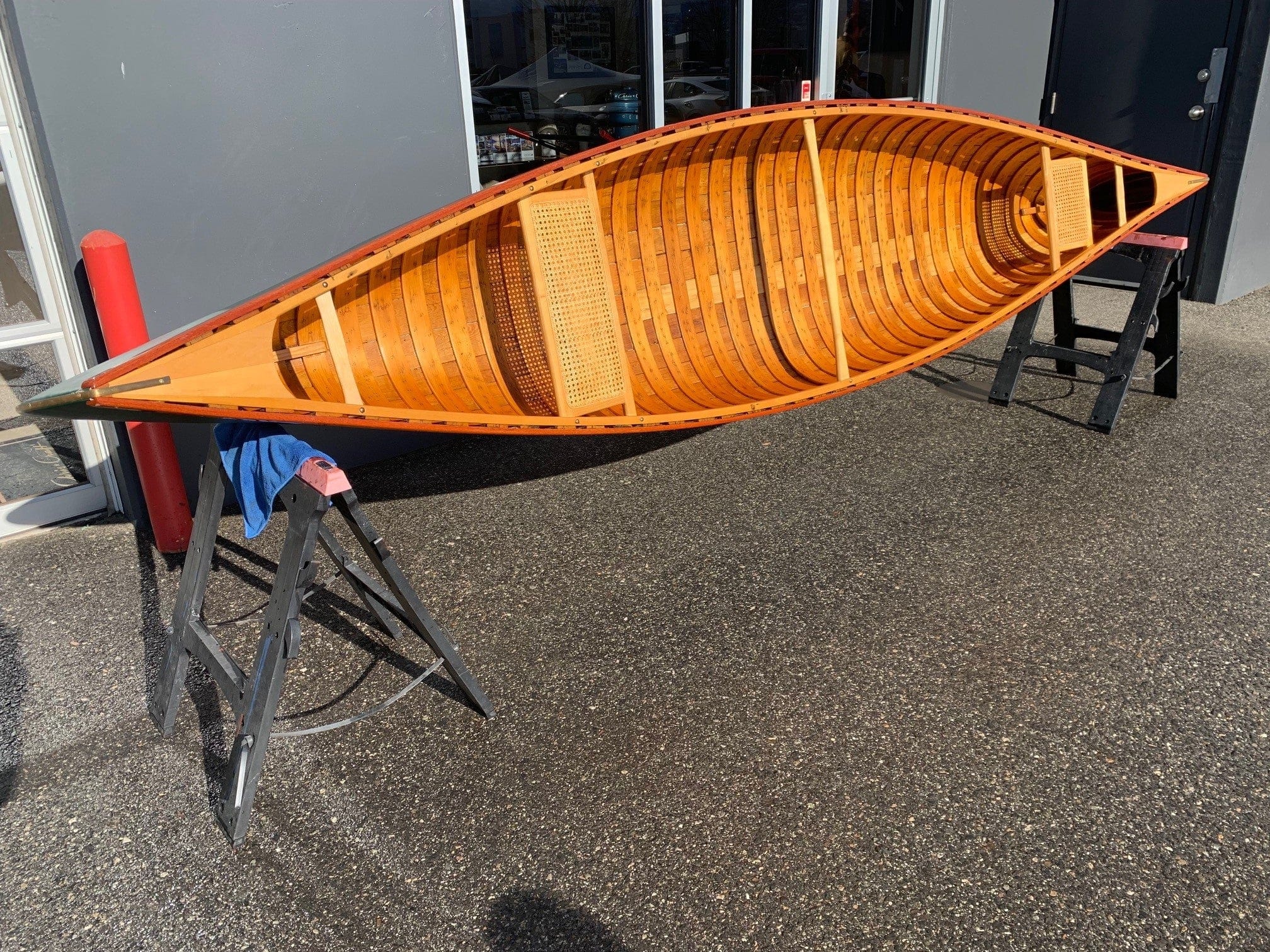 1960'S 13' VINTAGE CEDAR STRIP CANOE