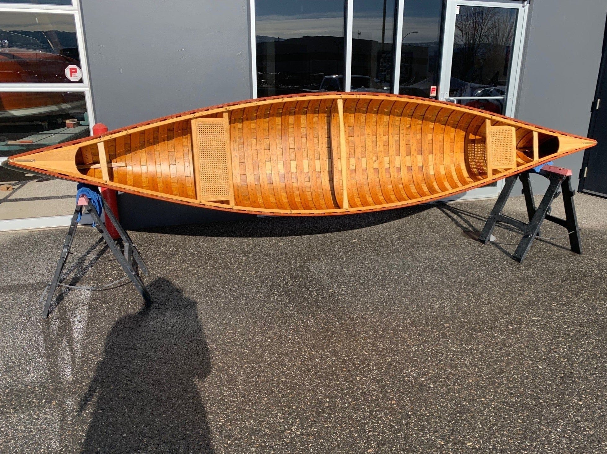 1960'S 13' VINTAGE CEDAR STRIP CANOE