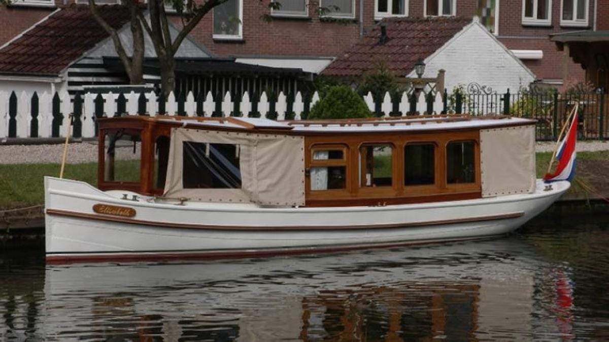 Classic Wooden Boat for Sale -  1910 DUTCH SALON BOAT
